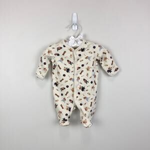 Ralph Lauren Christmas Nutcracker Ballet Bear Cotton Footed Coverall Newborn